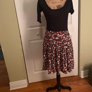 Kate Spade Floral Pattern Box Pleated Skirt
